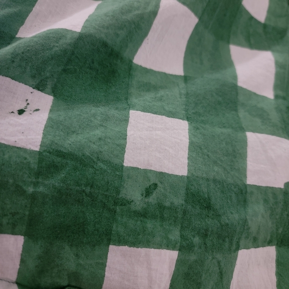 Julia Amory JA Husband Shirt in Green Gingham Medium - Picture 6 of 9